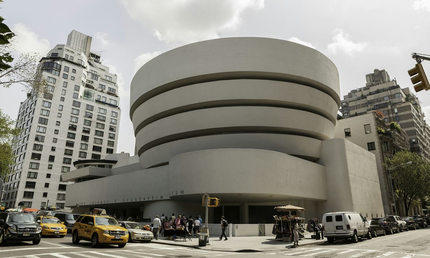 Die spiralförmige Fassade des Guggenheim Museums